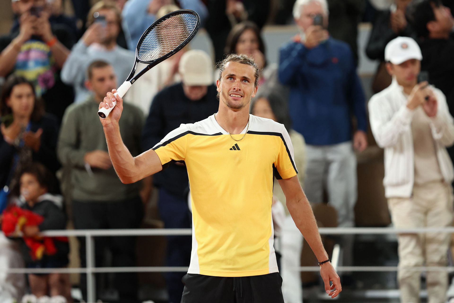 Alexander Zverev after beating Rafael Nadal